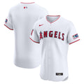 Los Angeles Angels Nike White Home Elite Patch Jersey