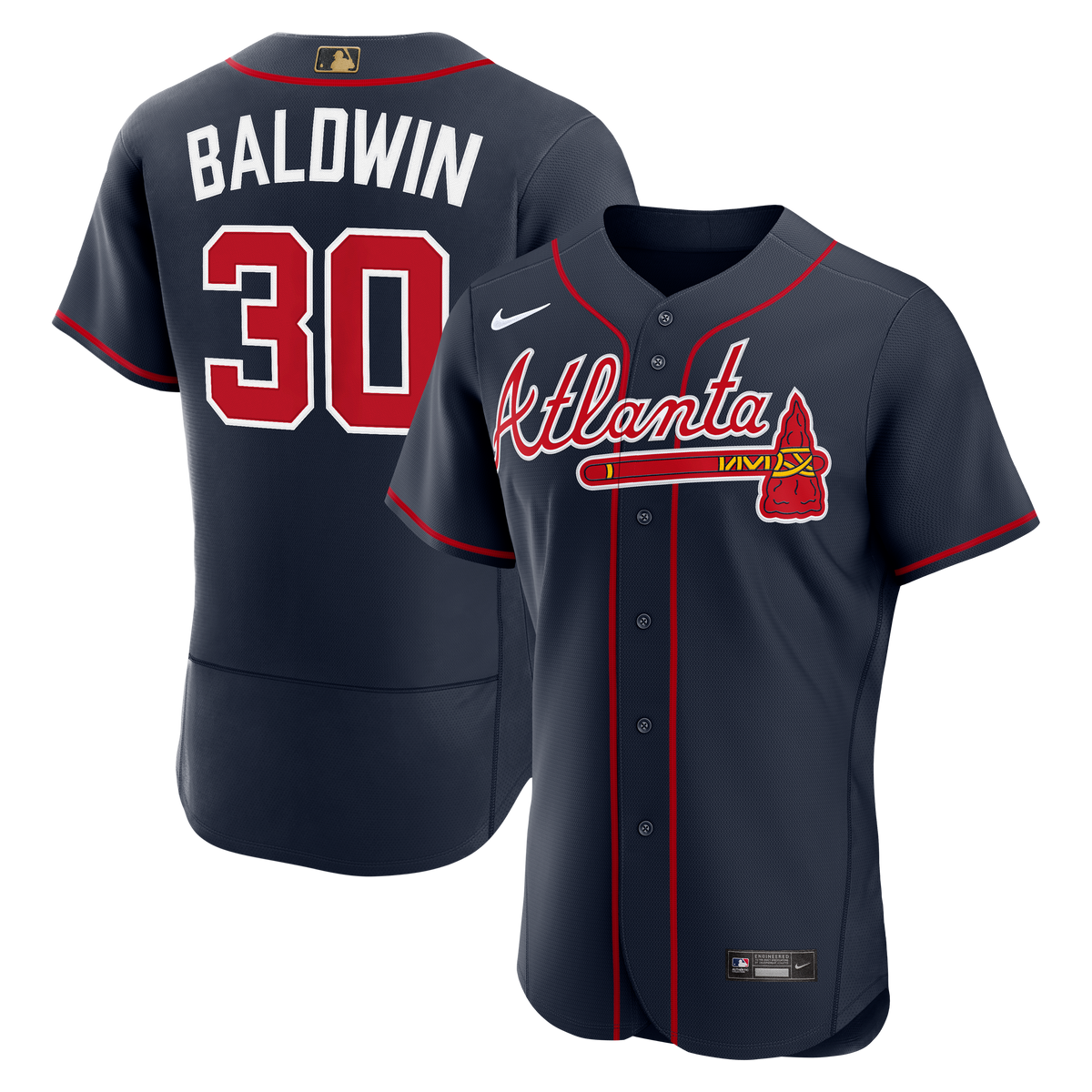 Atlanta Braves Drake Baldwin Nike White MLB Awards Authentic Jersey