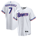 Texas Rangers Ivan Rodriguez Nike White Home Retired Player Replica Jersey
