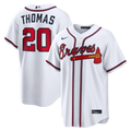 Atlanta Braves Lane Thomas Nike White Home Replica Jersey