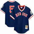 Boston Red Sox Nomar Garciaparra Mitchell & Ness Navy Big & Tall Cooperstown Mesh Batting Practice Jersey