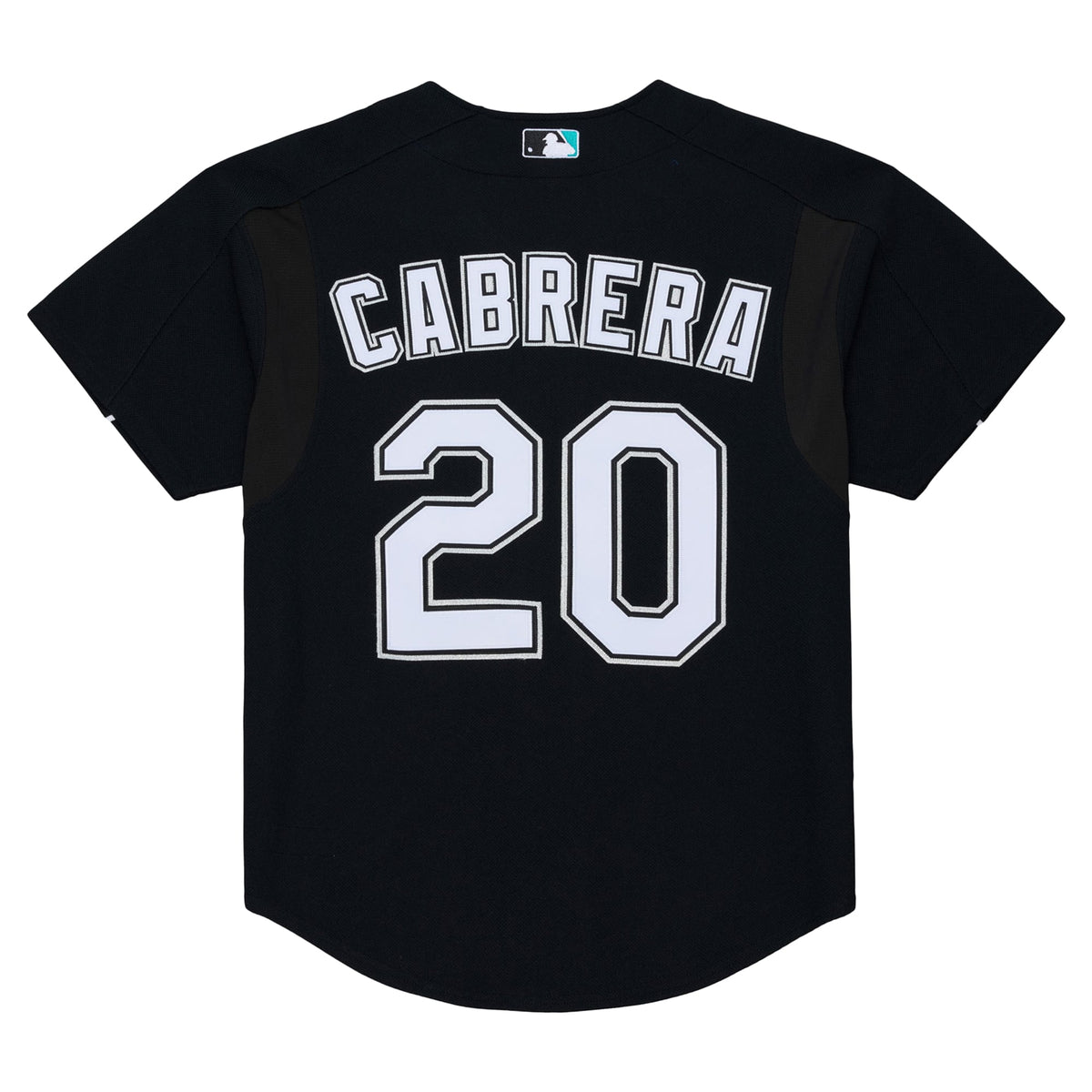 Florida Marlins Miguel Cabrera Mitchell & Ness Black 2003 Cooperstown Mesh Batting Practice Button-Up Jersey