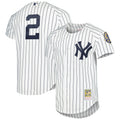 New York Yankees Derek Jeter Mitchell & Ness White Cooperstown Collection Authentic Jersey