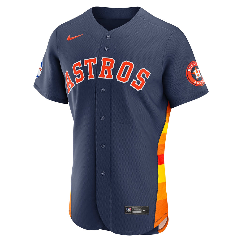 Houston Astros Nike Orange Alternate Sponsor Patch Authentic Jersey