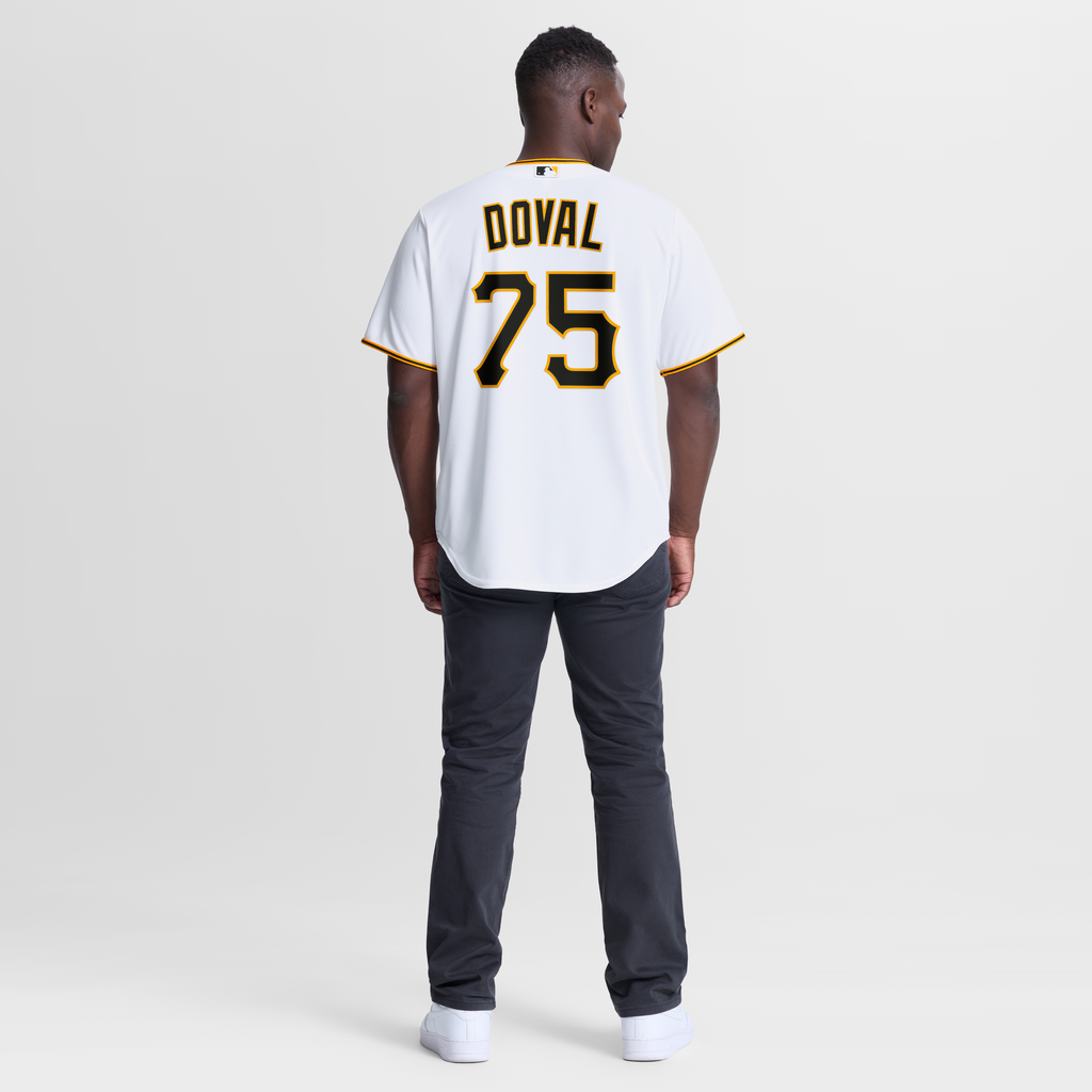 Pittsburgh Pirates Camilo Doval Nike White Home Replica Jersey