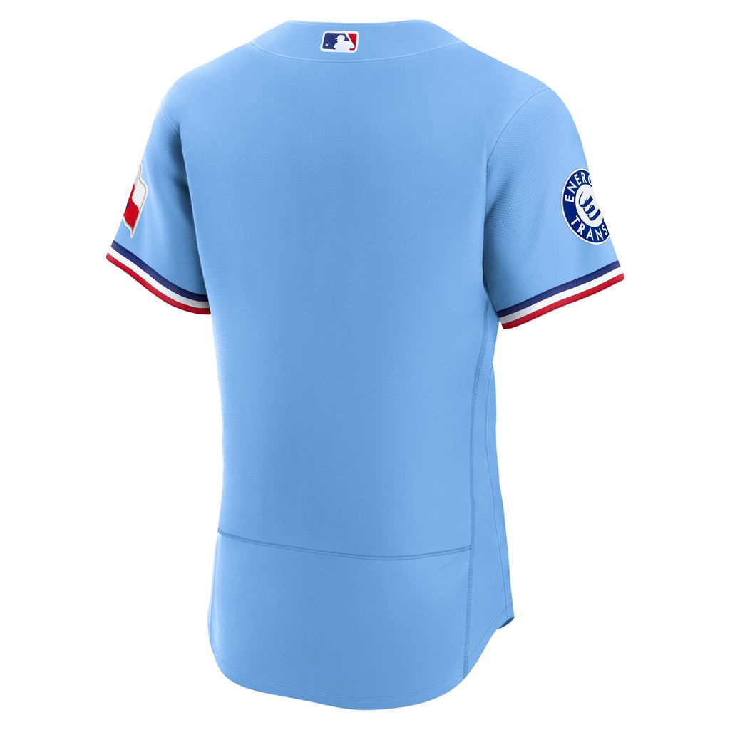 Texas Rangers Nike White Home Sponsor Patch Authentic Jersey