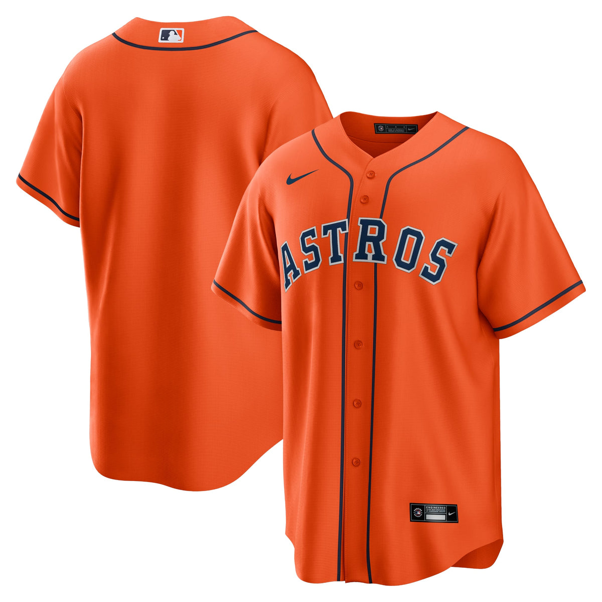 Houston Astros Nike Orange Alternate Replica Team Jersey