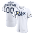 Tampa Bay Rays Nike White Home Authentic Custom Jersey