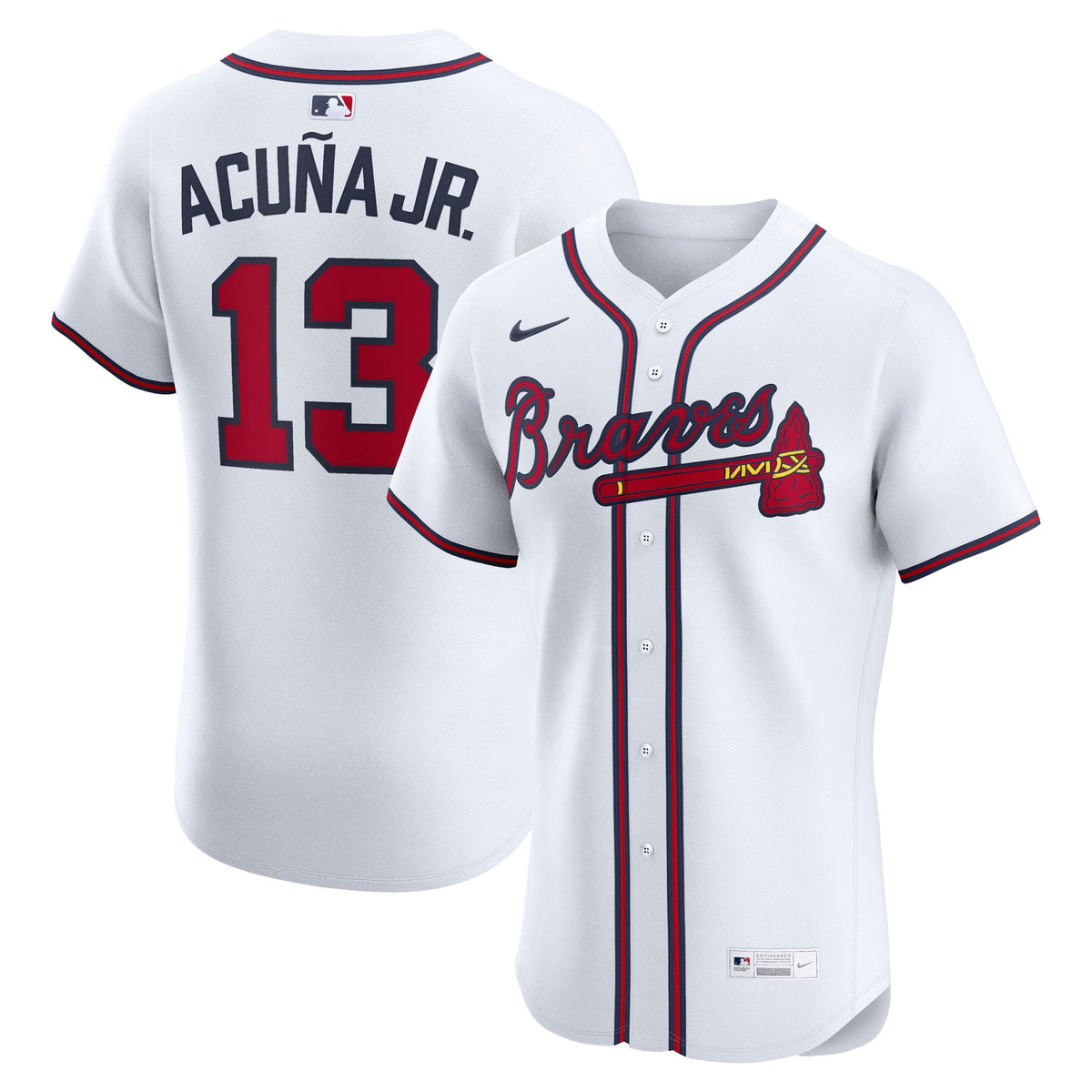 Atlanta Braves Ronald Acuña Jr. Nike Navy Alternate Elite Jersey