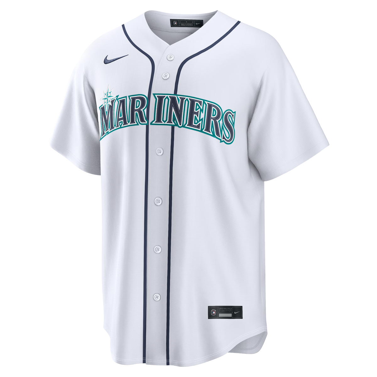 Seattle Mariners Nike White Home Replica Custom Jersey