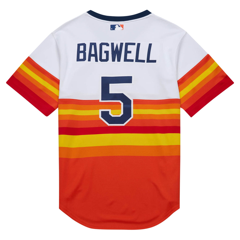 Houston Astros Jeff Bagwell Mitchell & Ness White 2004 Cooperstown Collection Authentic Throwback Jersey