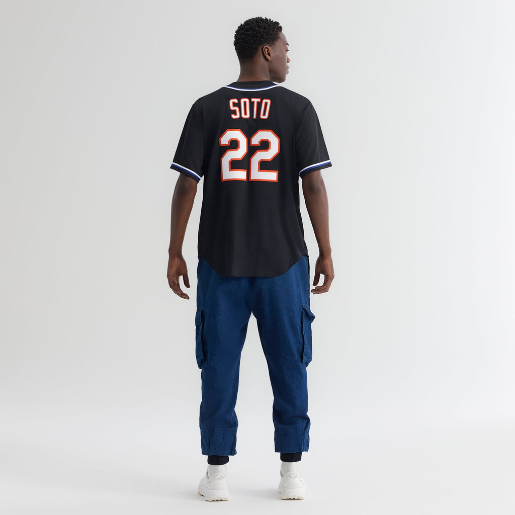 New York Mets Juan Soto Nike Fashion Replica Black Out Jersey
