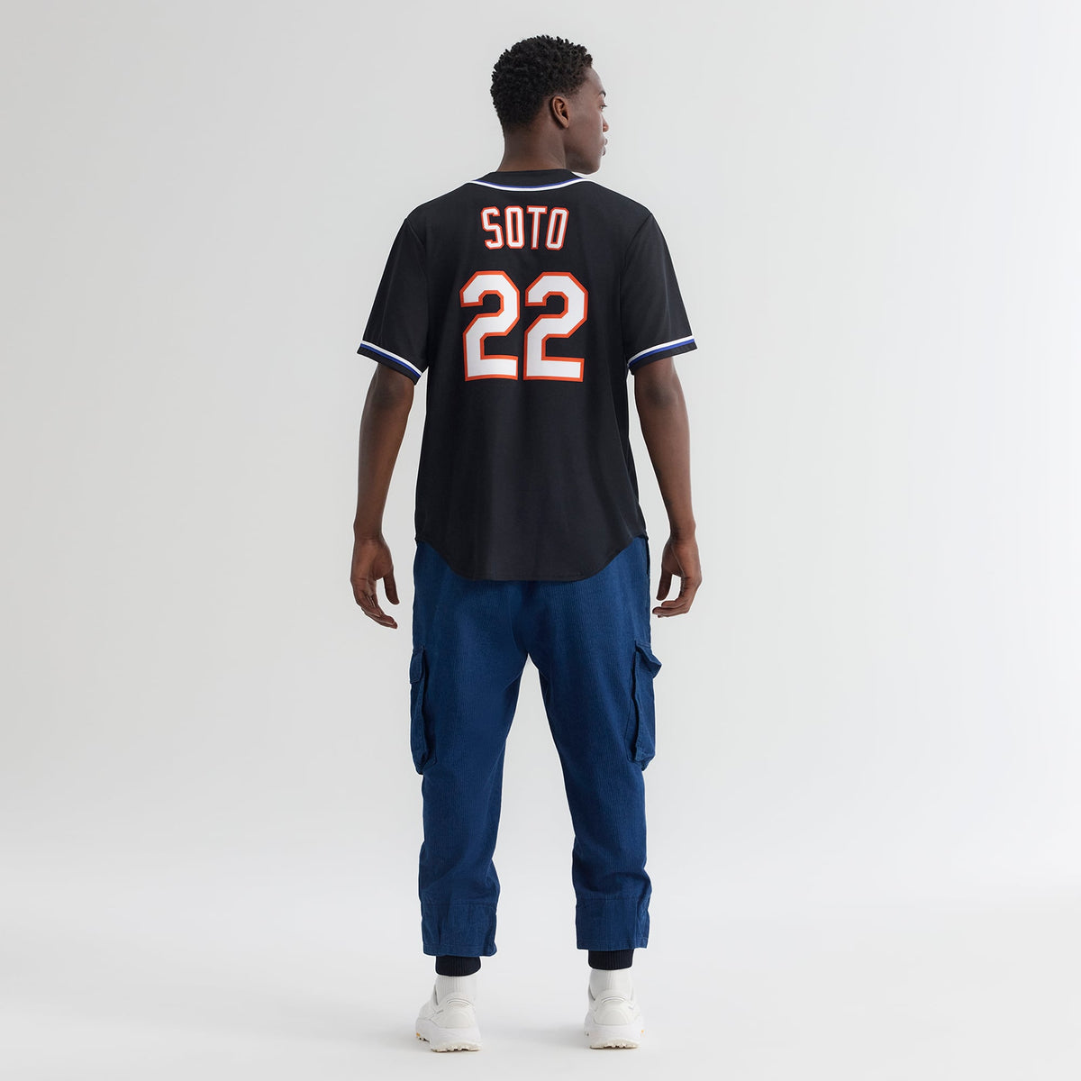New York Mets Juan Soto Nike Fashion Replica Black Out Jersey