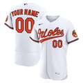 Baltimore Orioles Nike White Home Authentic Custom Jersey