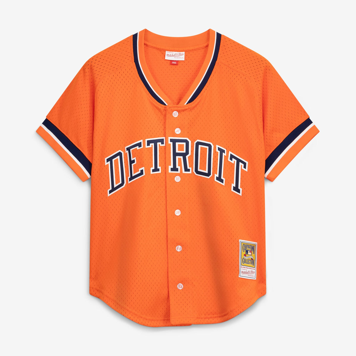 Detroit Tigers Kirk Gibson Mitchell & Ness Orange Cooperstown Collection Mesh Batting Practice Button-Up Jersey
