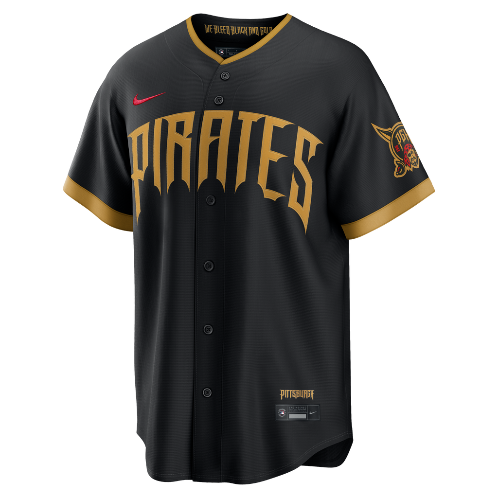 Pittsburgh Pirates Konnor Griffin Nike Black 2026 City Connect Stadium Jersey