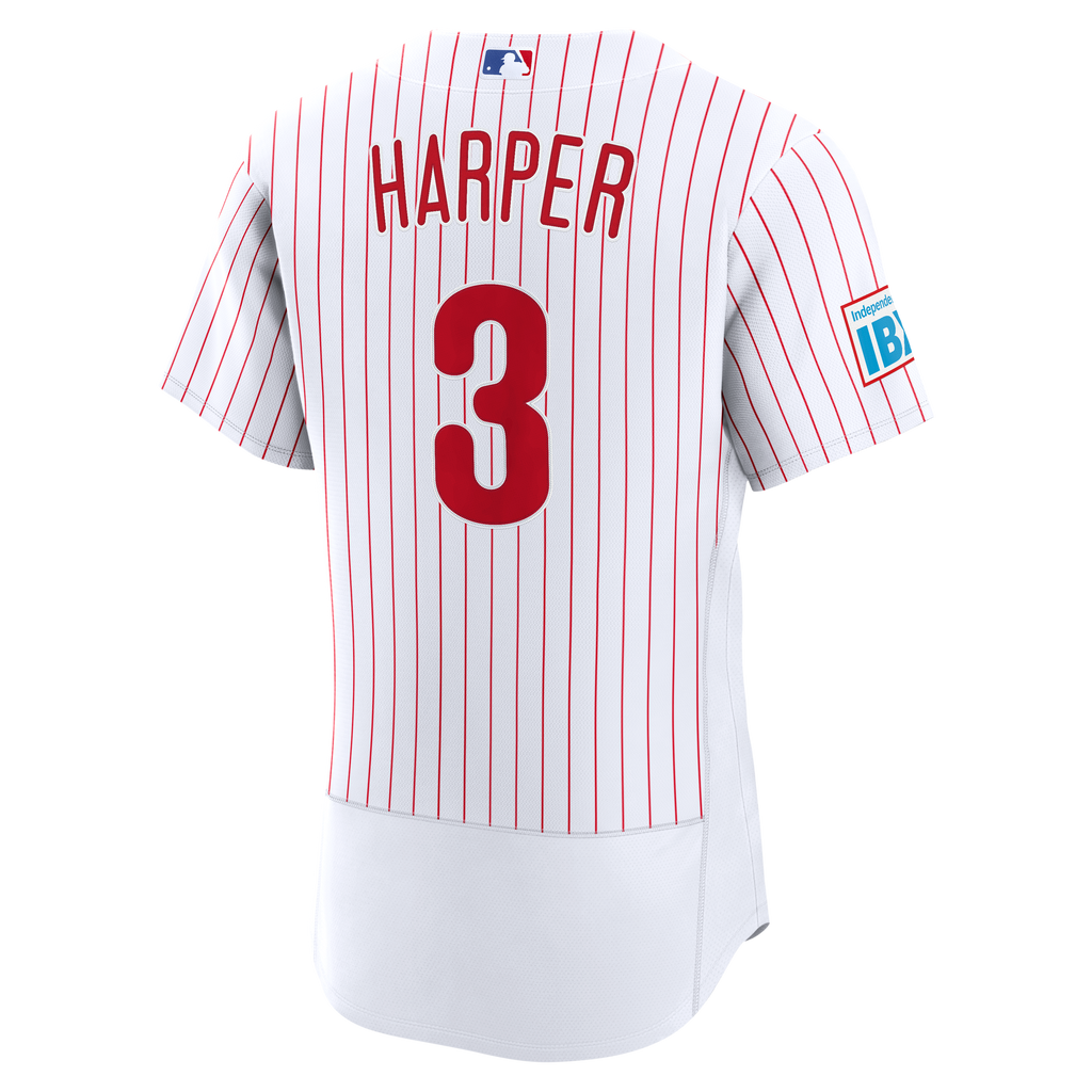Philadelphia Phillies Bryce Harper Nike Light Blue Alternate Authentic Sponsor Patch Jersey
