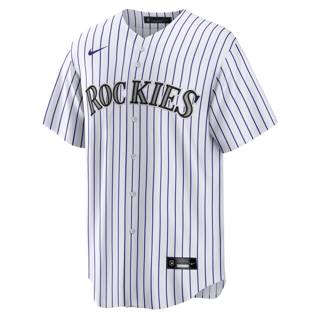 Colorado Rockies Nike White #1 Dad Home Replica Jersey