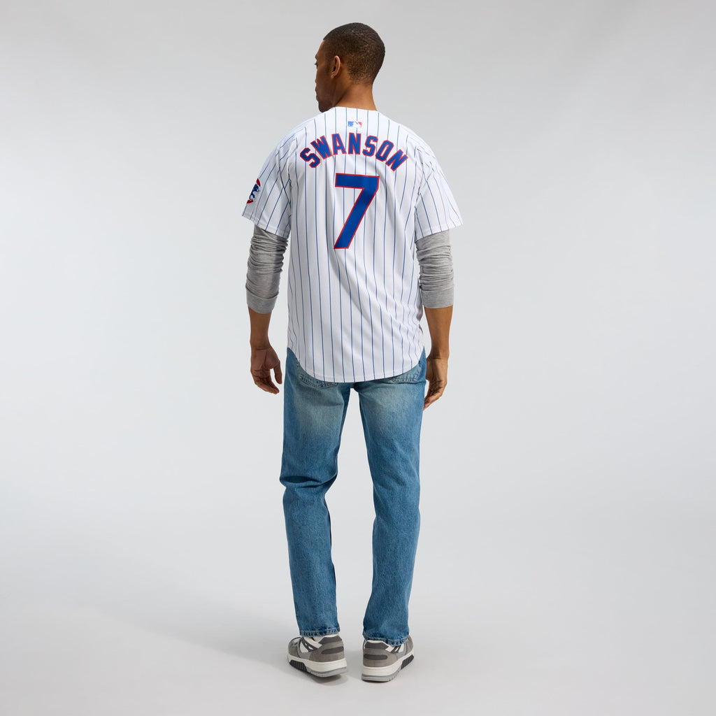 Chicago Cubs Dansby Swanson Nike White Home Limited Player Jersey