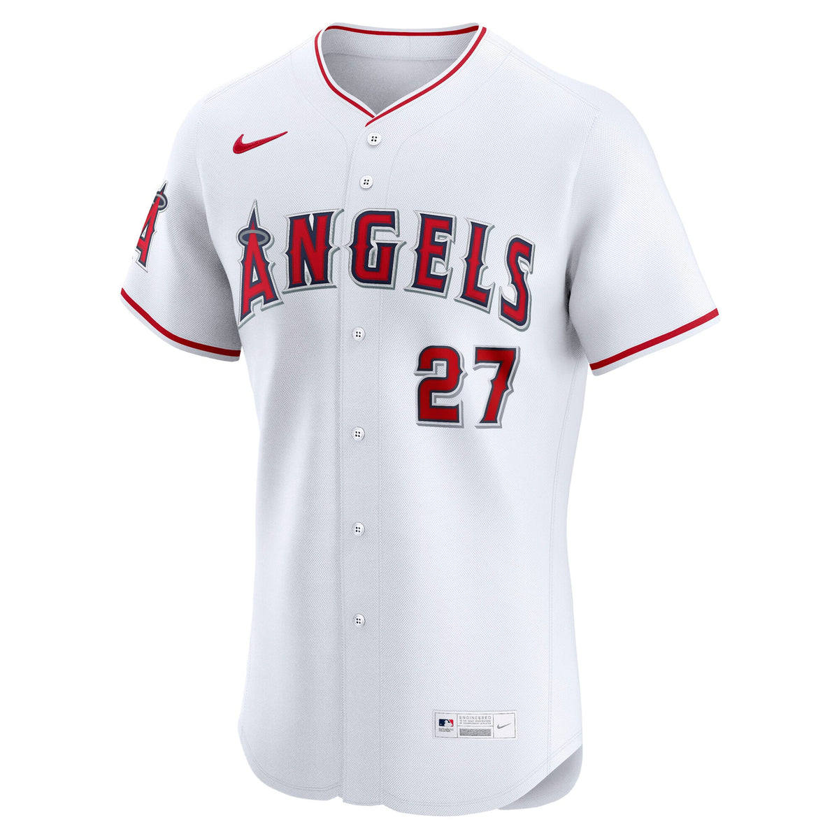 Los Angeles Angels Mike Trout Nike White Home Elite Player Jersey