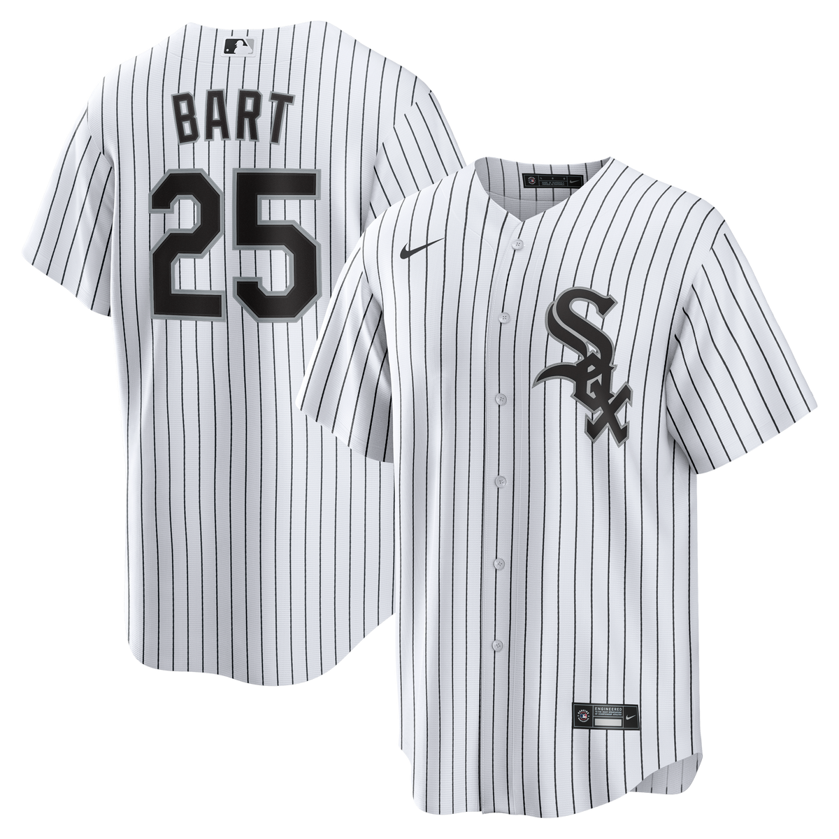 Chicago White Sox Joey Bart Nike White Home Replica Jersey