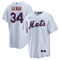 New York Mets Kodai Senga Nike White/Royal Home Replica Player Jersey