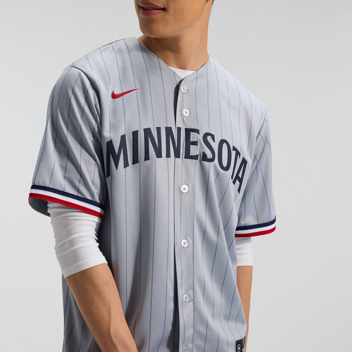 Minnesota Twins Nike Gray Road Replica Team Jersey