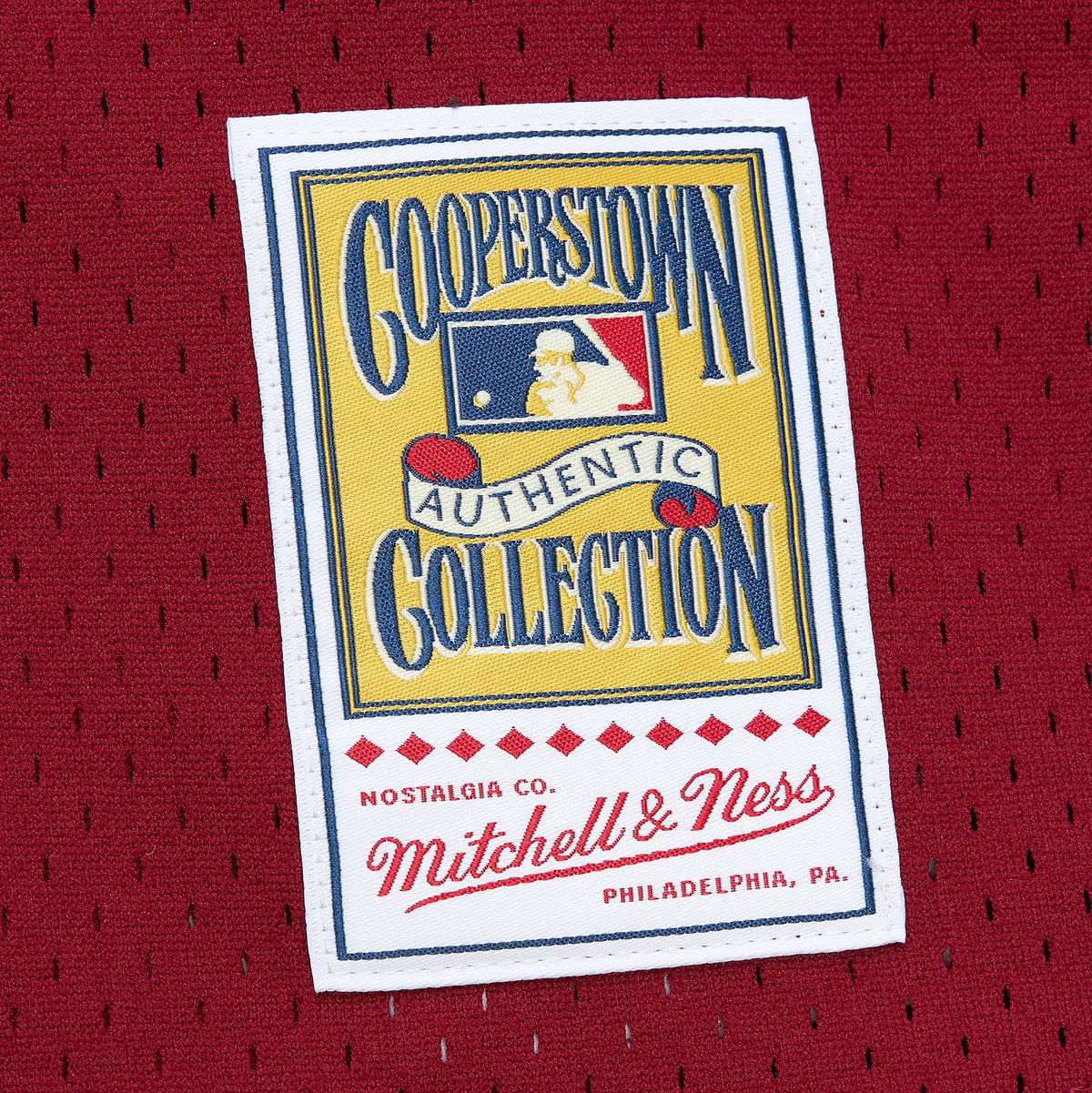 Philadelphia Phillies John Kruk Mitchell & Ness Burgundy Big & Tall Cooperstown Collection Mesh Batting Practice Jersey