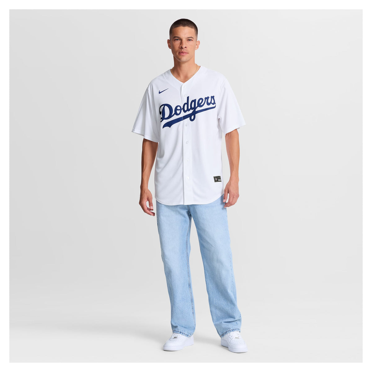 Los Angeles Dodgers Tanner Scott Nike White Home Replica Jersey