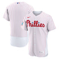 Philadelphia Phillies Nike White Home Sponsor Patch Authentic Jersey