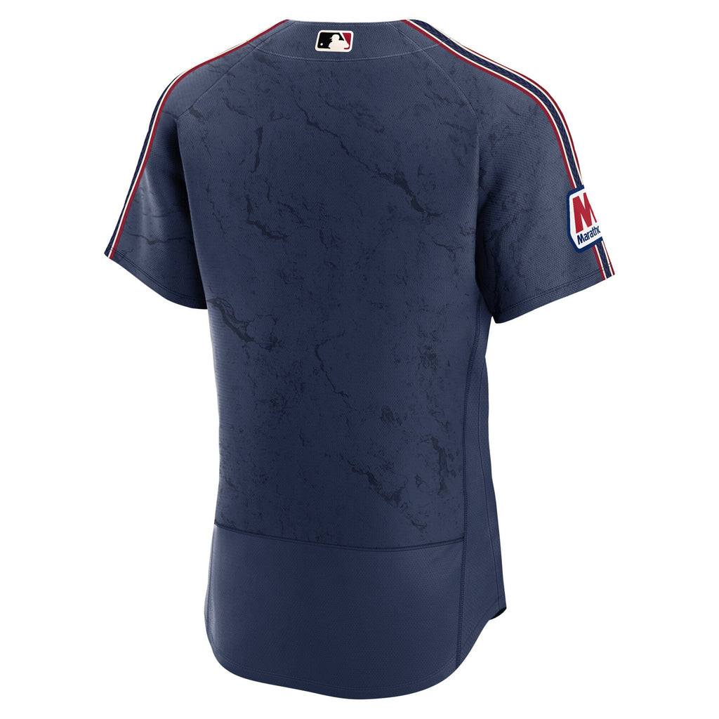 Cleveland Guardians Nike Navy City Connect Authentic Sponsor Patch Jersey