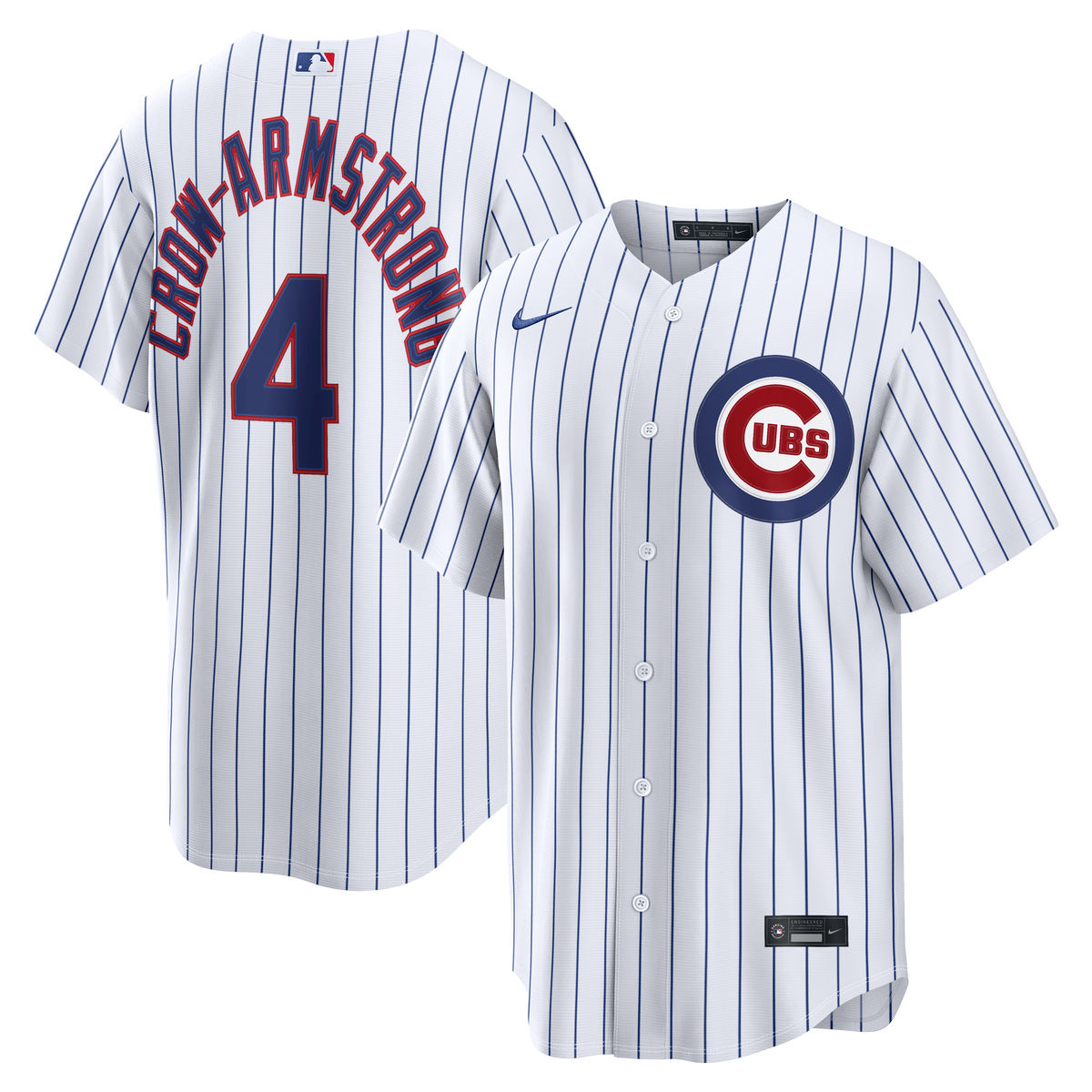 Chicago Cubs Pete Crow-Armstrong Nike White Home Replica Jersey