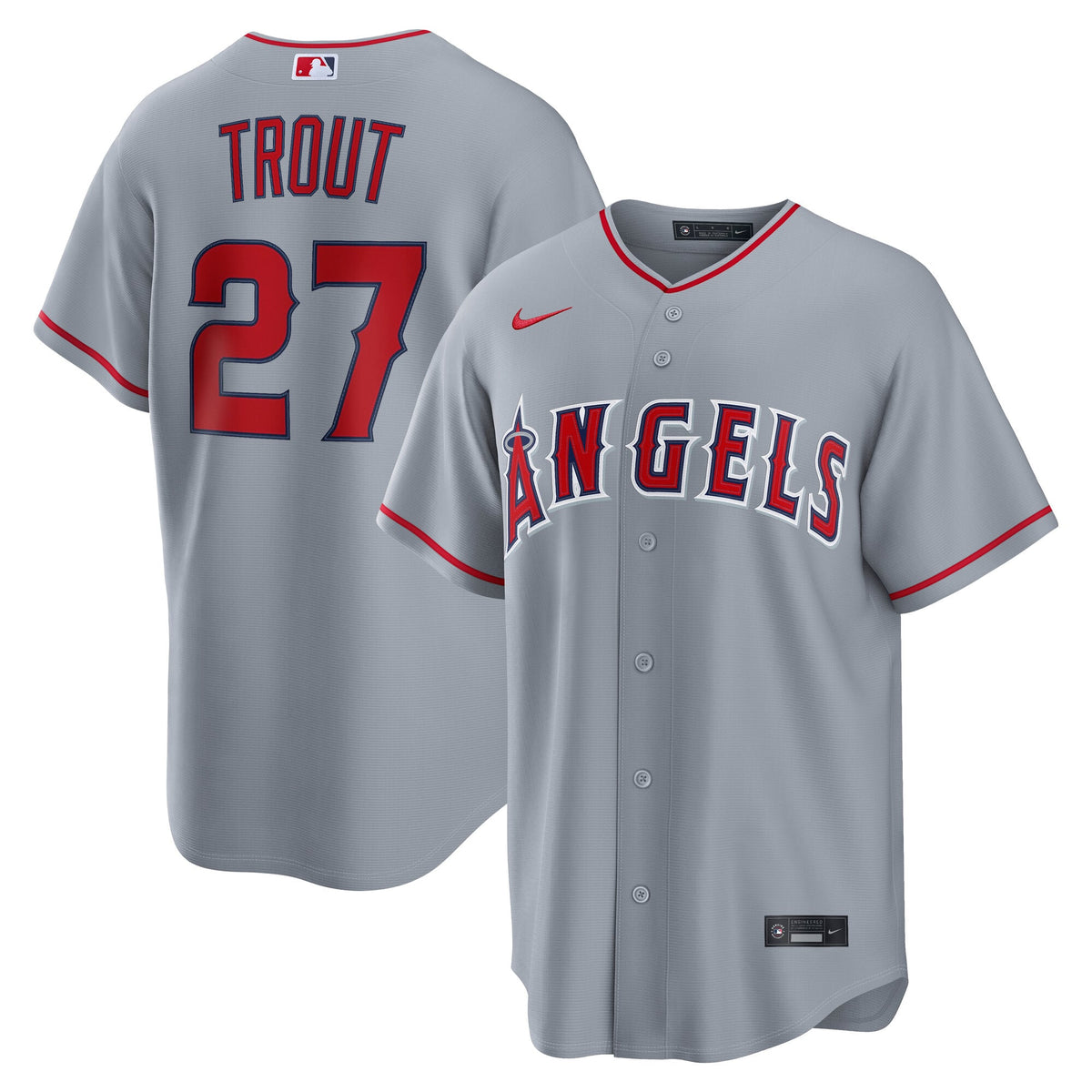 Los Angeles Angels Mike Trout Nike White Alternate Replica Jersey