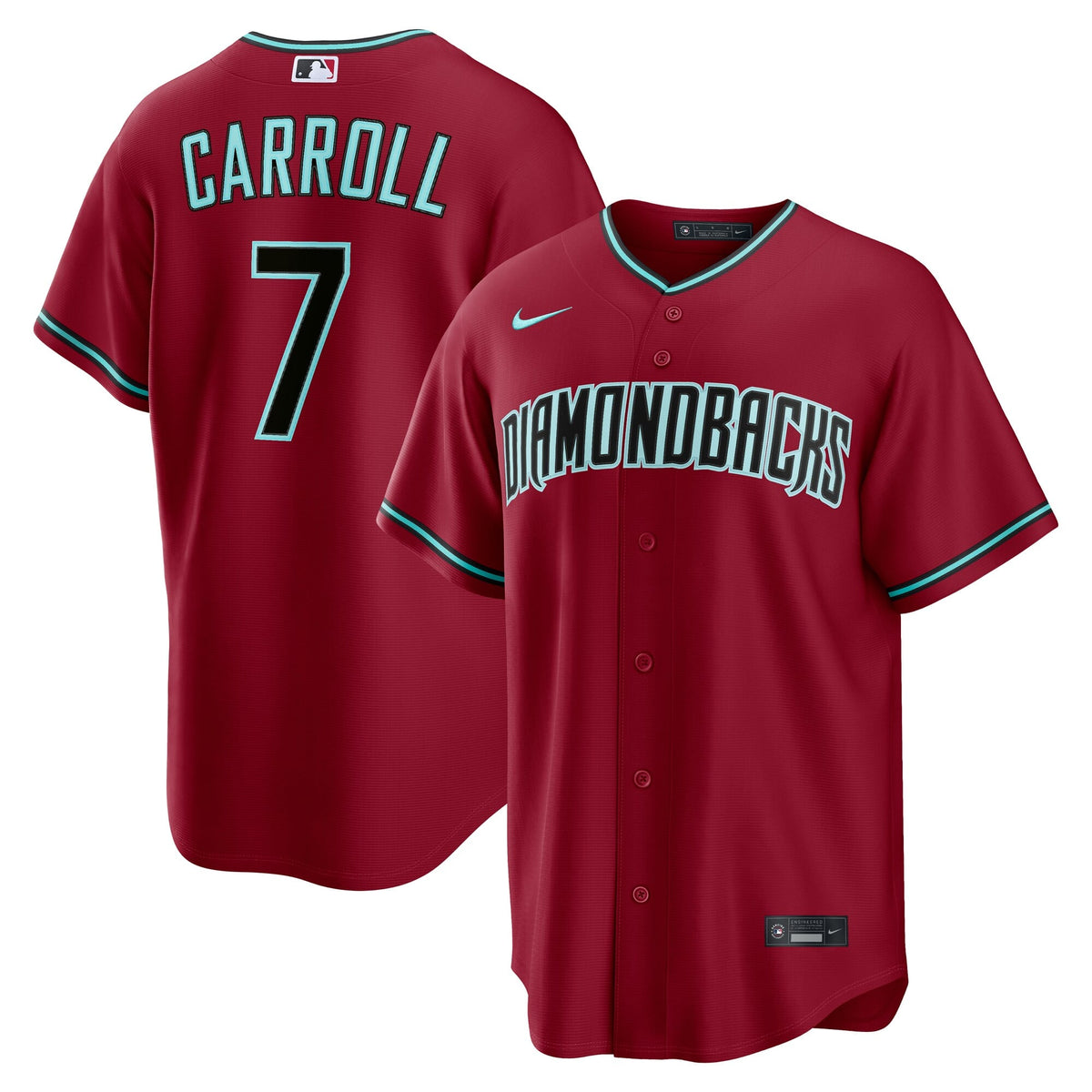 Arizona Diamondbacks Corbin Carroll Nike Black Alternate Replica Jersey