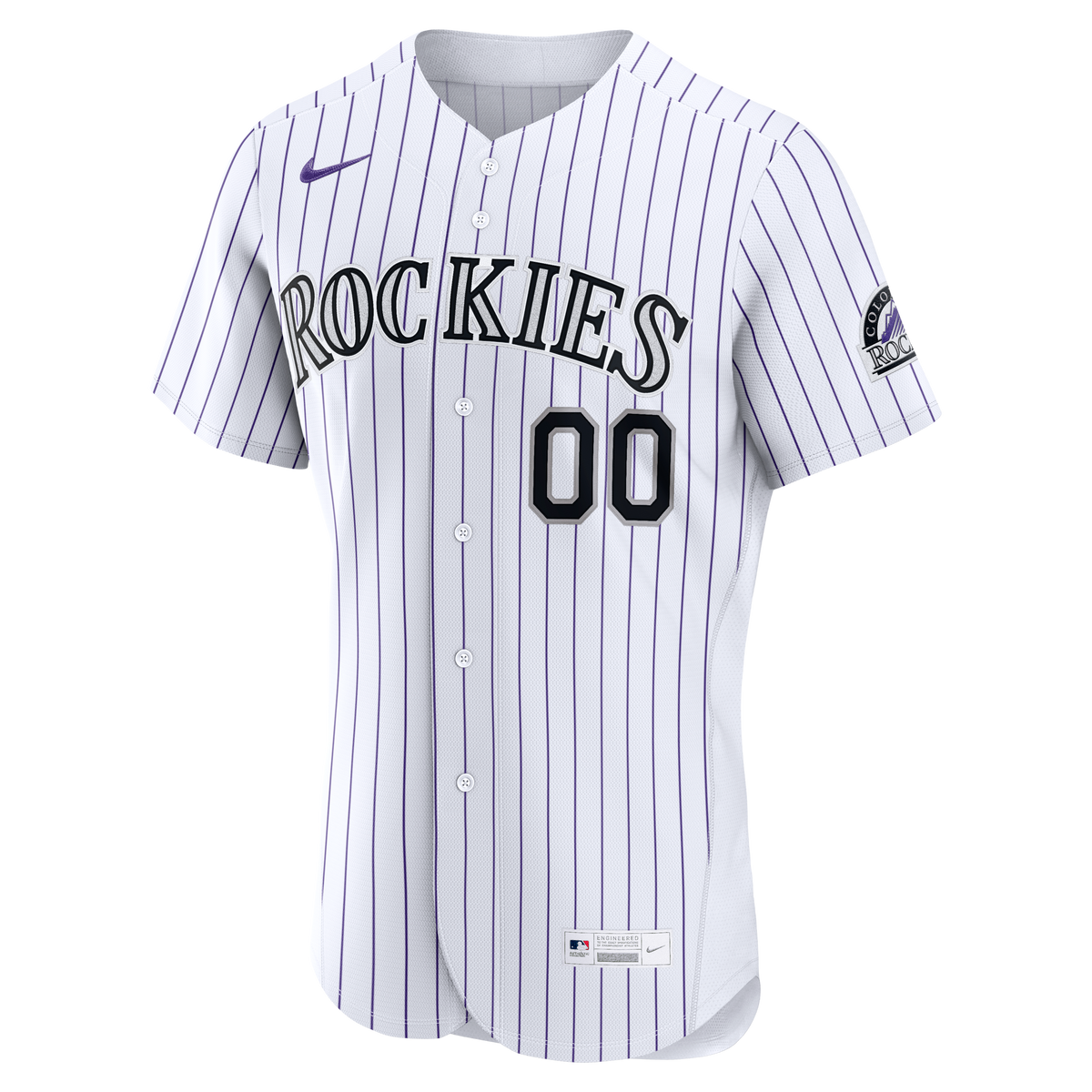 Colorado Rockies Nike White Home Authentic Custom Jersey