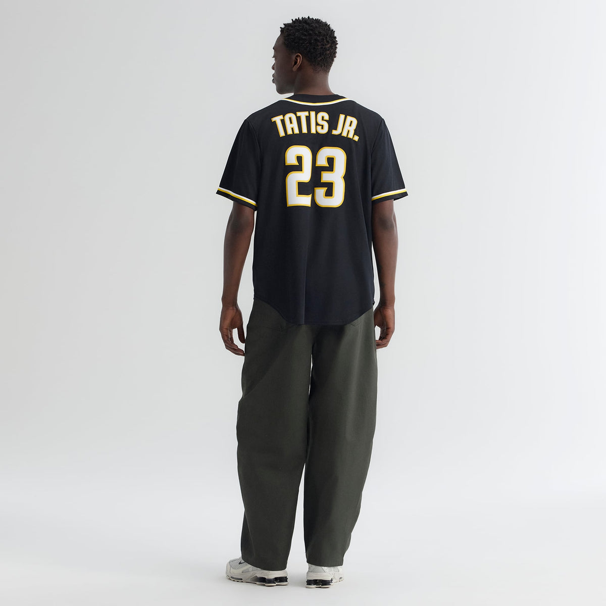 San Diego Padres Fernando Tatis Jr. Nike Fashion Replica Black Out Jersey