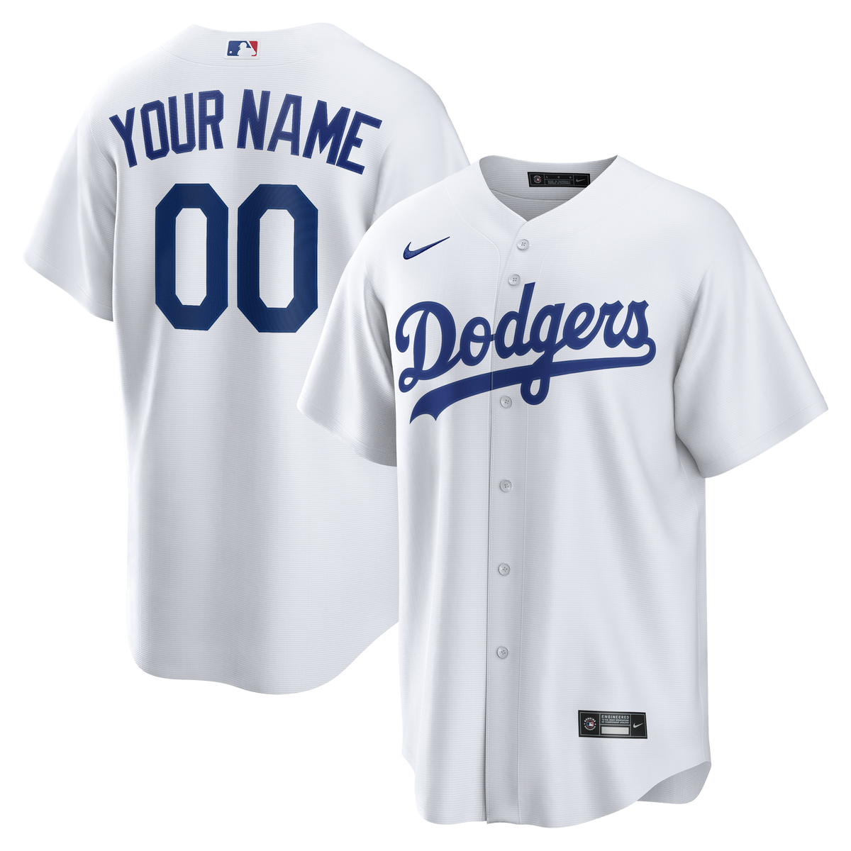 Los Angeles Dodgers Nike Royal Alternate Replica Custom Jersey
