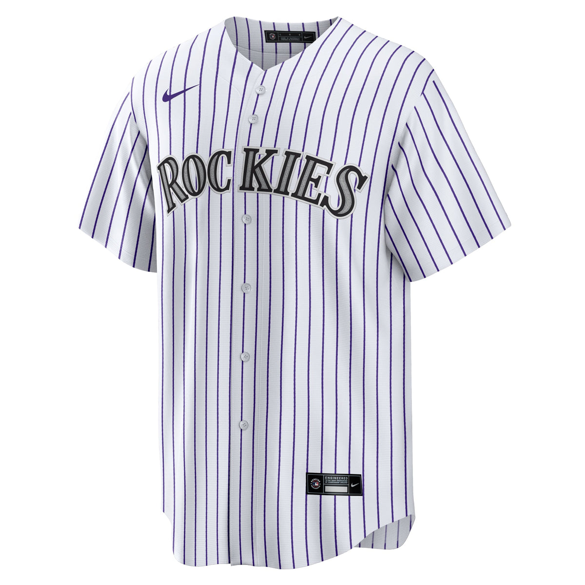 Colorado Rockies Nike White #1 Groom Home Replica Jersey