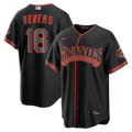 San Francisco Giants Rafael Devers Nike Black Alternate Stadium Jersey