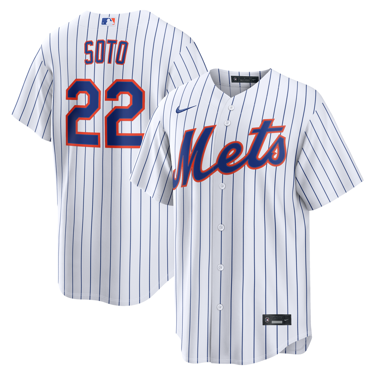 New York Mets Juan Soto Nike White Home Replica Jersey
