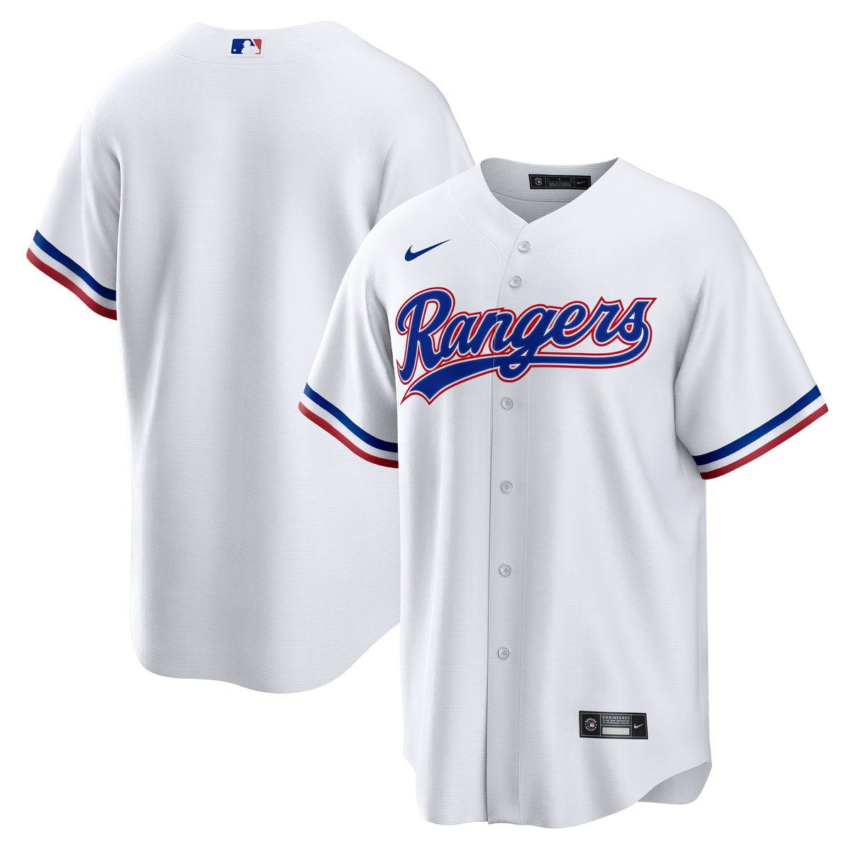Texas Rangers Nike White Home Big & Tall Replica Jersey