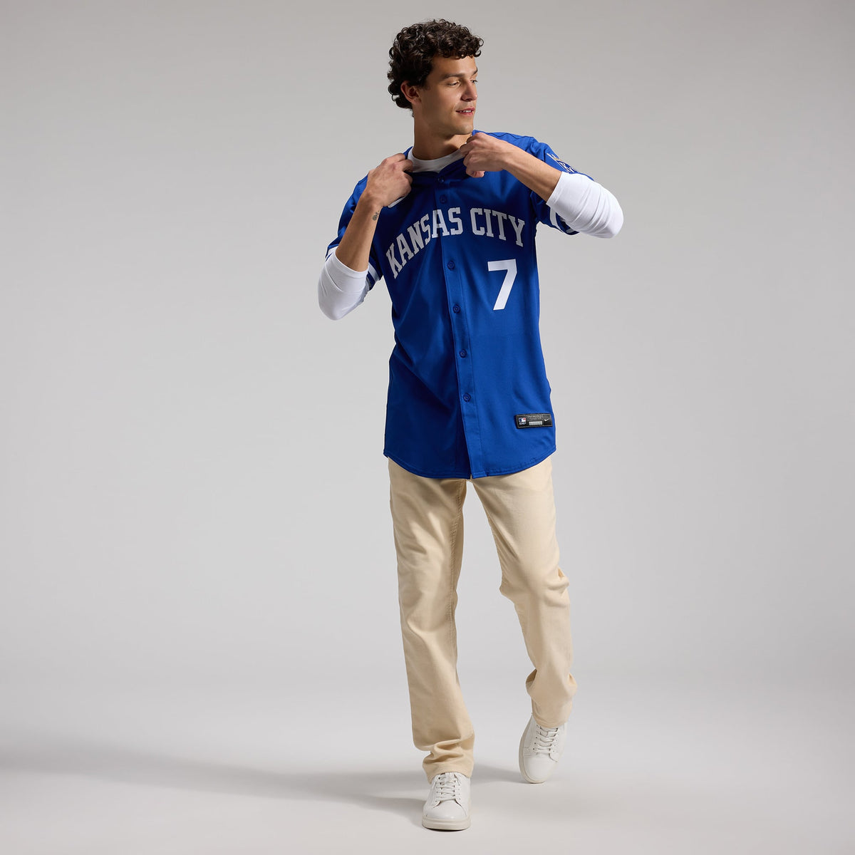 Kansas City Royals Bobby Witt Jr. Nike Royal Alternate 2 Elite Player Jersey