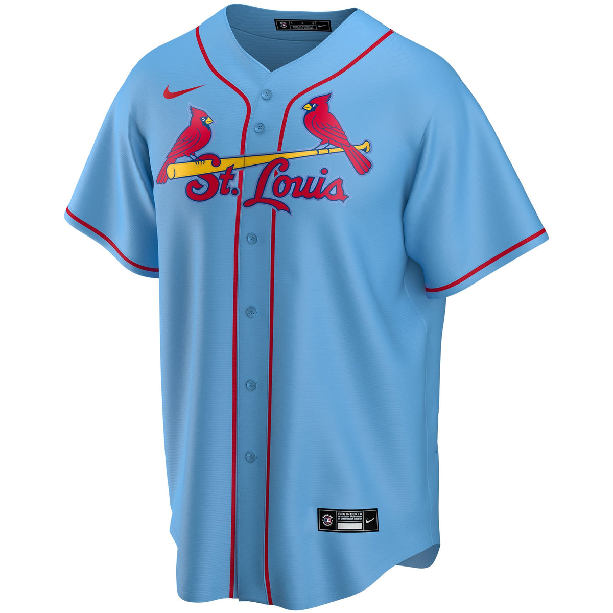 St. Louis Cardinals Nike White Home Replica Custom Jersey