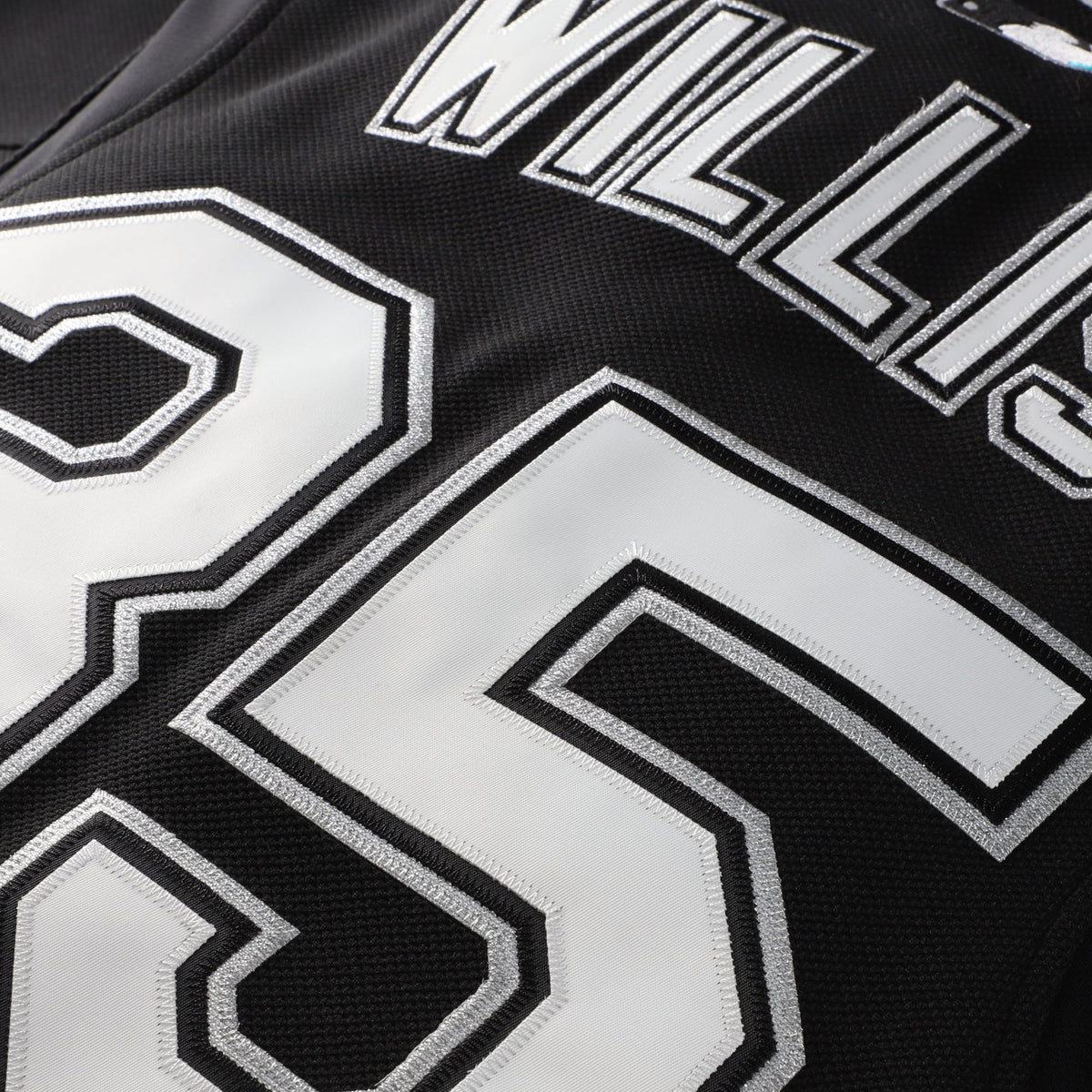 Florida Marlins Dontrelle Willis Mitchell & Ness Black Cooperstown Collection Mesh Batting Practice Button-Up Jersey