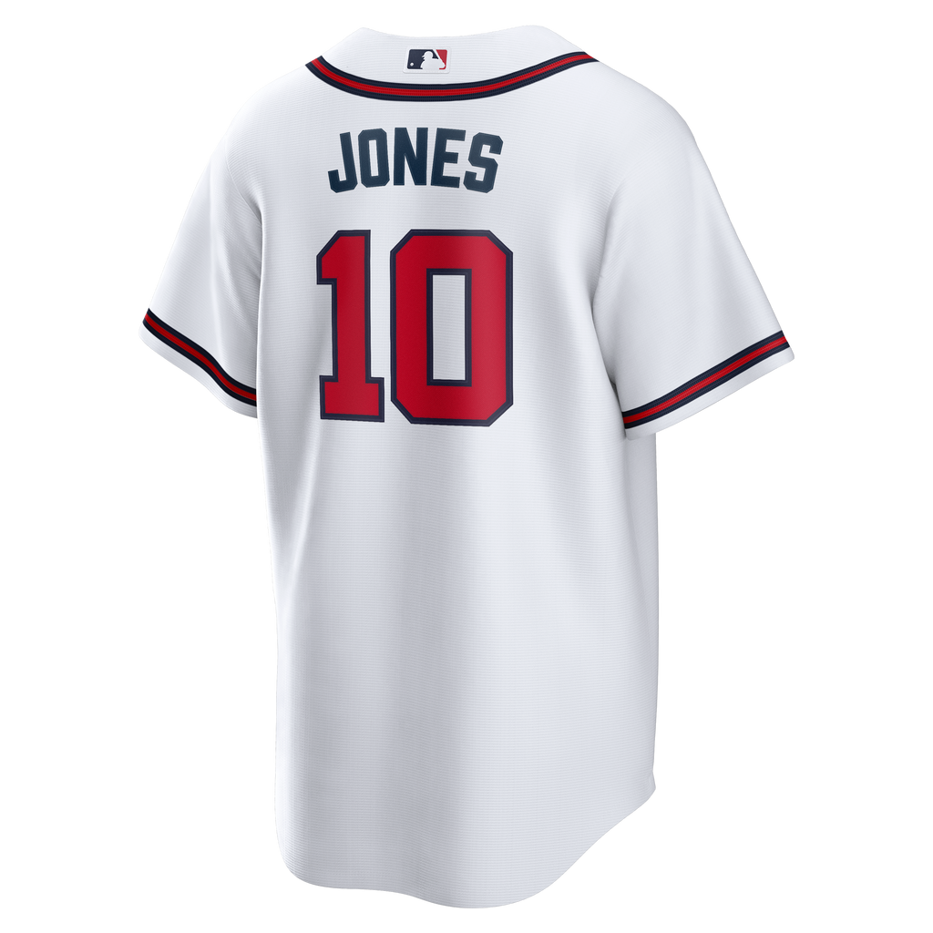 Atlanta Braves Chipper Jones Nike White Home Retired Player Replica Jersey