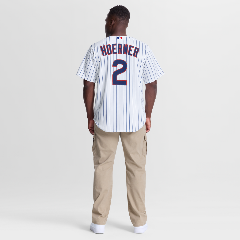 Chicago Cubs Nico Hoerner Nike White Home Replica Jersey