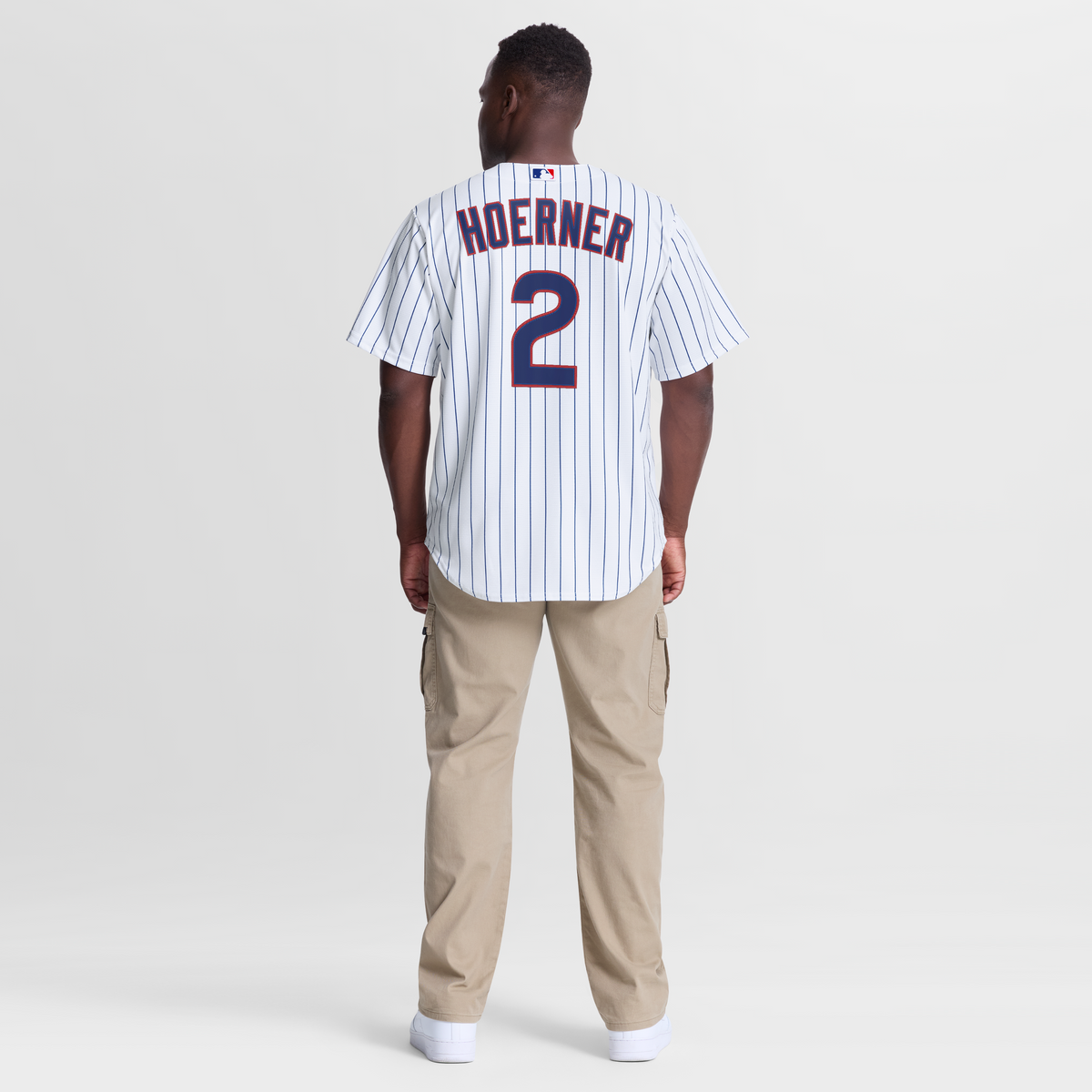 Chicago Cubs Nico Hoerner Nike White Home Replica Jersey