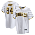 San Diego Padres Michael King Nike White Home Replica Jersey