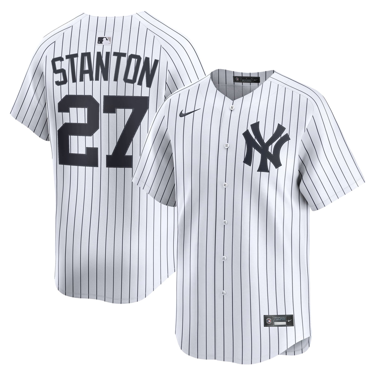 New York Yankees Giancarlo Stanton Nike Gray Road Limited Jersey