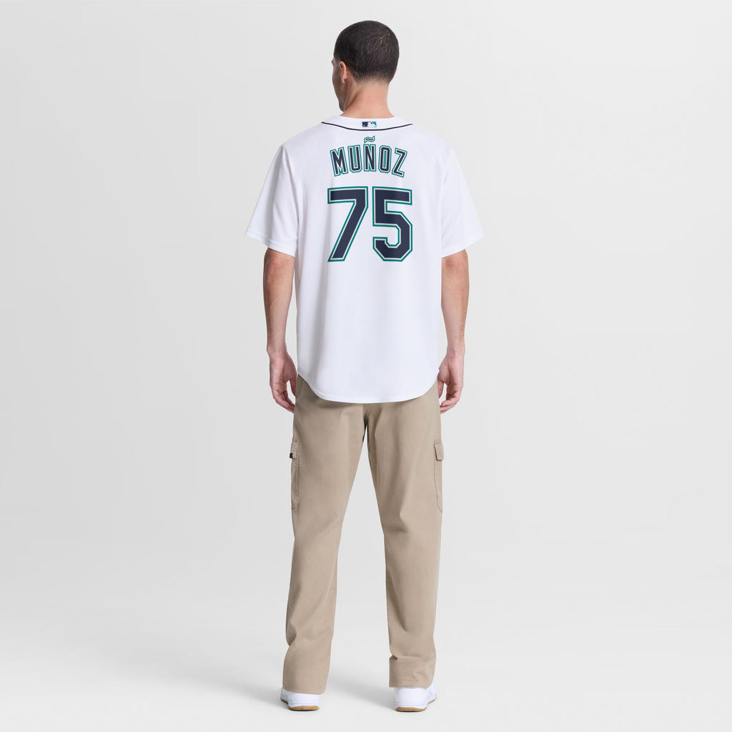 Seattle Mariners Andrés Muñoz Nike White Home Replica Jersey